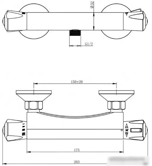 Смеситель Gross Aqua Thermofix Basiс 5980116C - фото товара