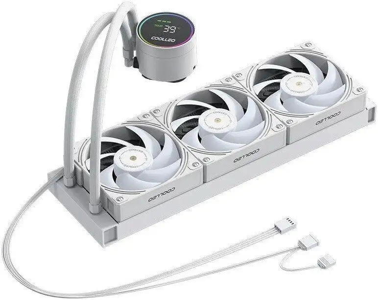 Система жидкостного охлаждения для процессора Coolleo DIG-360-WH – фото товара