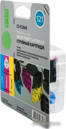Картридж CACTUS CS-CC643 (аналог HP 121 (CC643HE)) – фото товара