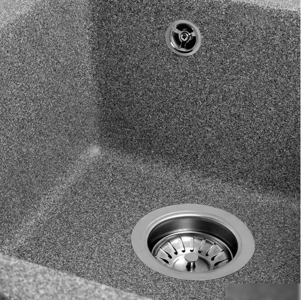 Кухонная мойка Saniteco Silva (графит с сифоном) - фото товара