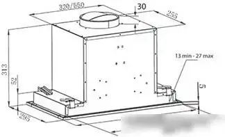 Кухонная вытяжка Krona Selina Glass 600 S (белый) - фото товара