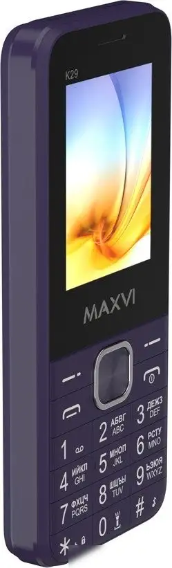 Телефон Maxvi K29 (фиолетовый) – фото товара