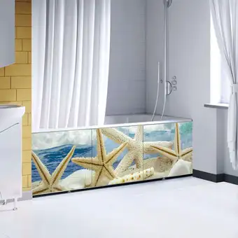 Фронтальный экран под ванну Comfort Alumin Морская звезда 3D 1.7