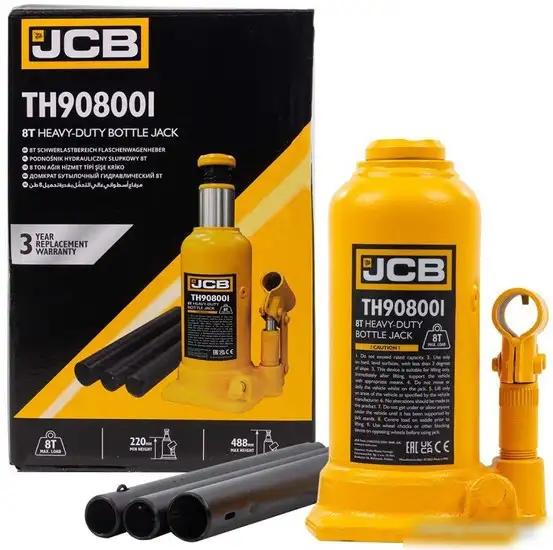 Бутылочный домкрат JCB TH908001 (8т) – фото товара