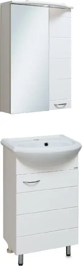 Runo Тумба с умывальником Runo Кипарис 45 + Уют 45 (напольная) – фото товара
