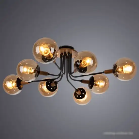 Люстра средней высоты Arte Lamp Oxford A2716PL-8BK – фото товара