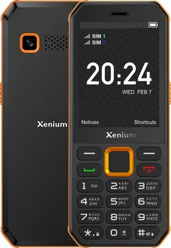Телефон Xenium X300 (оранжевый/черный) – изображение в каталоге