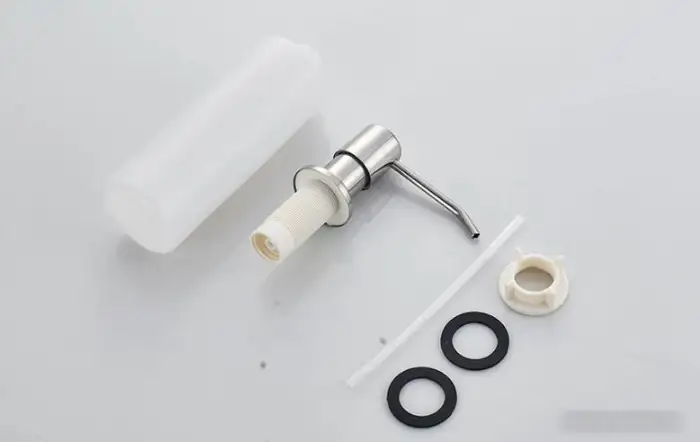 Кухонная мойка БелЭворс New Lux L + смеситель W74004-9 + дозатор L405-1 (серый/сатин) - фото товара