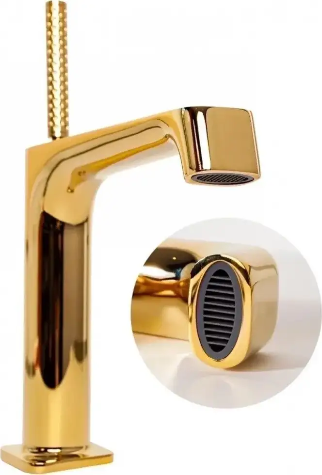 Смеситель Hansberge H1090 (золото глянец) - фото товара