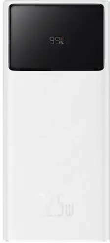 Внешний аккумулятор Baseus Star-Lord Digital Display Fast Charge Power Bank 22.5W 10000mAh (белый)