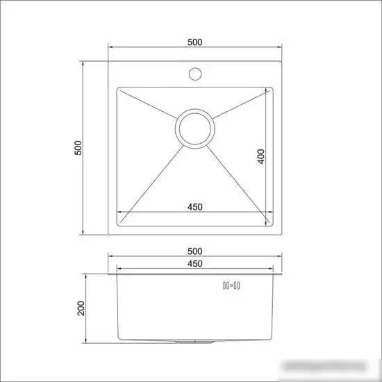 Кухонная мойка Mixline Pro 550548 (золото, с сифоном) - фото товара