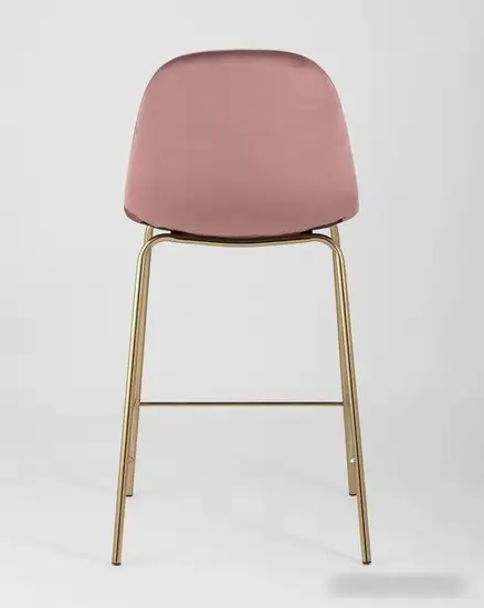 Стул Stool Group Валенсия SN полубарный OS-001CB HLR-44 (велюр розовый/золотые ножки) – фото товара