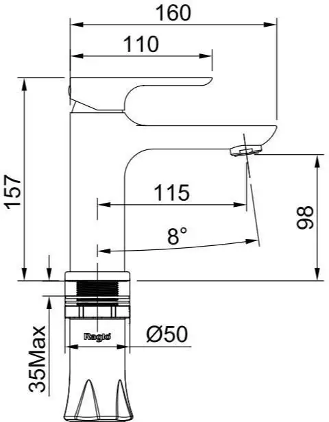Смеситель Raglo R03.10.03 - фото товара