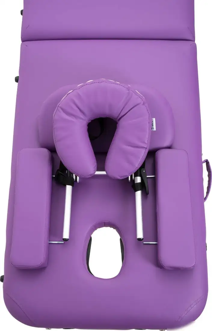 Массажный стол Atlas Sport складной 2-с 60 см деревянный (фиолетовый) – фото товара