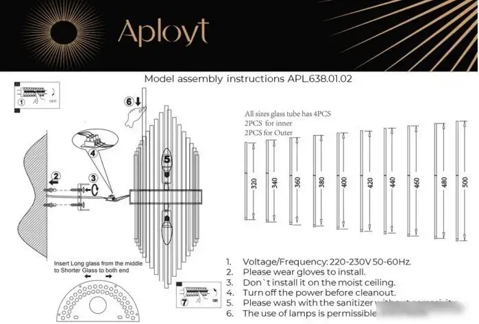 Подвесная люстра Aployt Danil APL.638.01.02 – фото товара