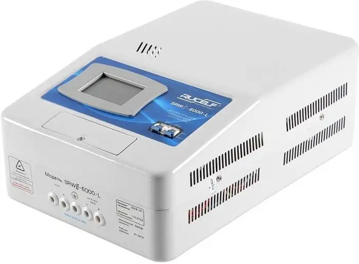 Стабилизатор напряжения Rucelf SRWII-6000-L – фото товара