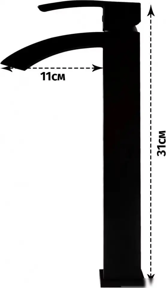 Смеситель Grocenberg GB3007 (черный матовый) - фото товара