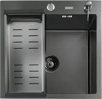 Кухонная мойка Futur FK 4548 B Eco Embossing (черный нано)
