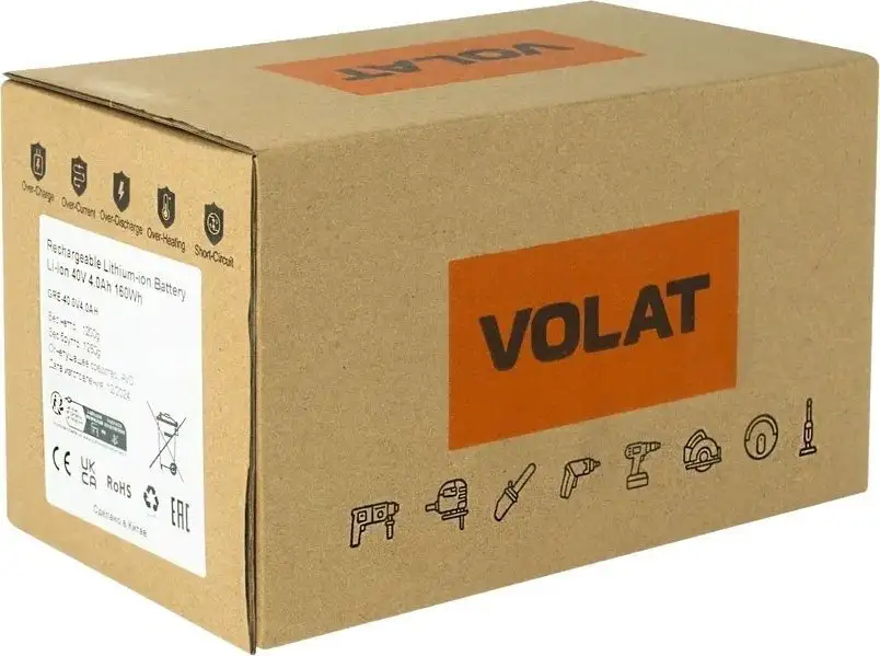 Аккумулятор для инструмента VOLAT VT-GRE-40-4 (40В/4 Ah) – фото товара