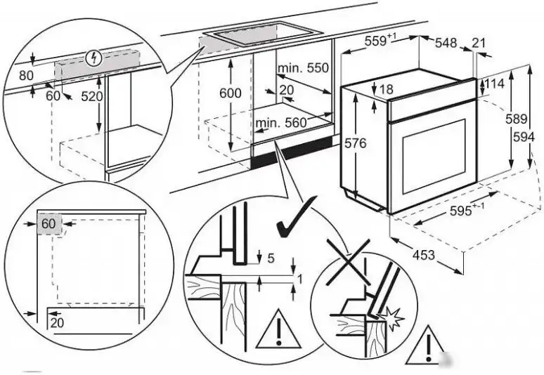 Электрический духовой шкаф Electrolux EOF8H39H - фото товара