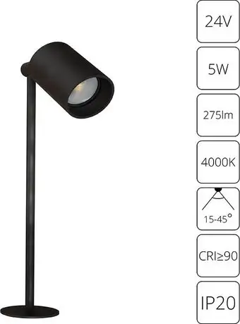 Подсветка для мебели Arte Lamp Presto A6195LT-1BK – изображение в каталоге