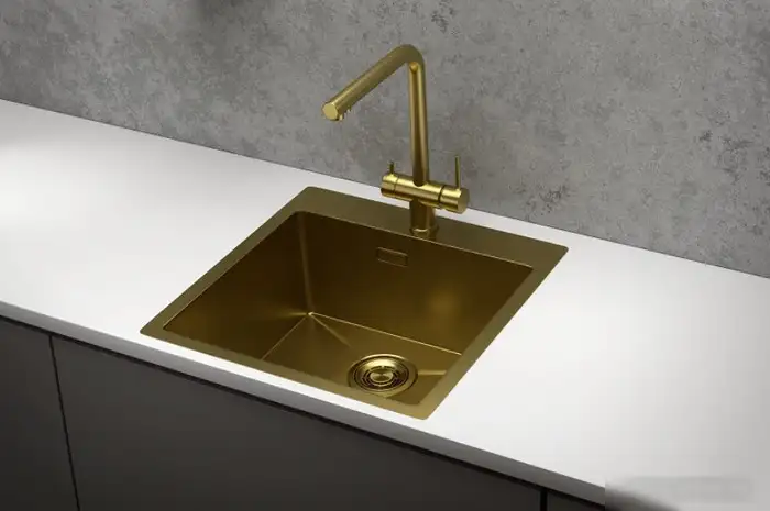 Кухонная мойка Granula GR-5151 (золото сатин) - фото товара