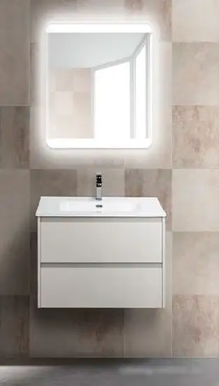 BelBagno Тумба под умывальник Kraft-600-2C-SO-BO (bianco opaco) – фото товара