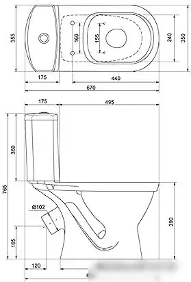 Унитаз Santek Алькор [WH302140] - фото товара