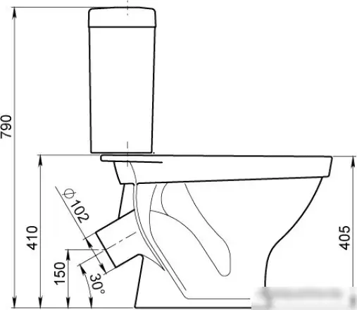 Унитаз Santeri Форвард [1.P205.2.S00.00B.F] - фото товара