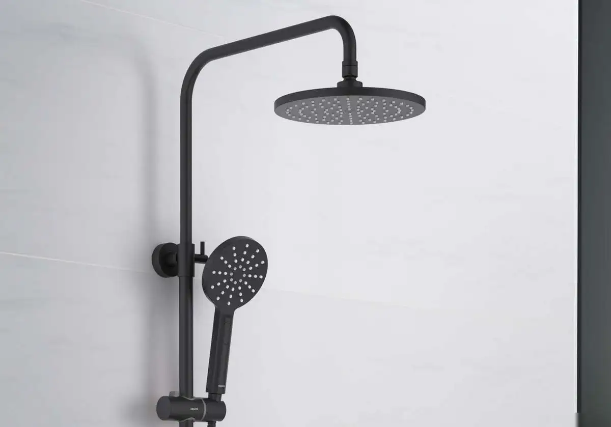 Душевая система Aquatek Бетта AQ2160MB (черный матовый) - фото товара