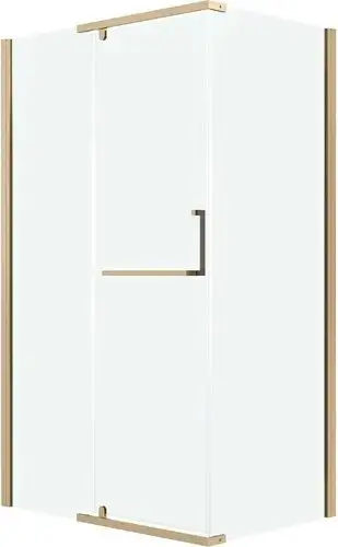 Душевой уголок Grossman Pragma 100x80x195 120.K33.03.1080.32.00 (золото сатин/стекло прозрачное) - изображение в каталоге