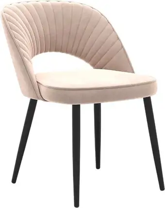 Стул Памир Новара F06 (светло-бежевый/черная опора) – изображение в каталоге