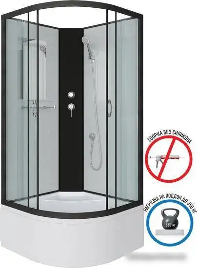 Душевая кабина Niagara NG-6707-14BK 80x80x200 - фото товара