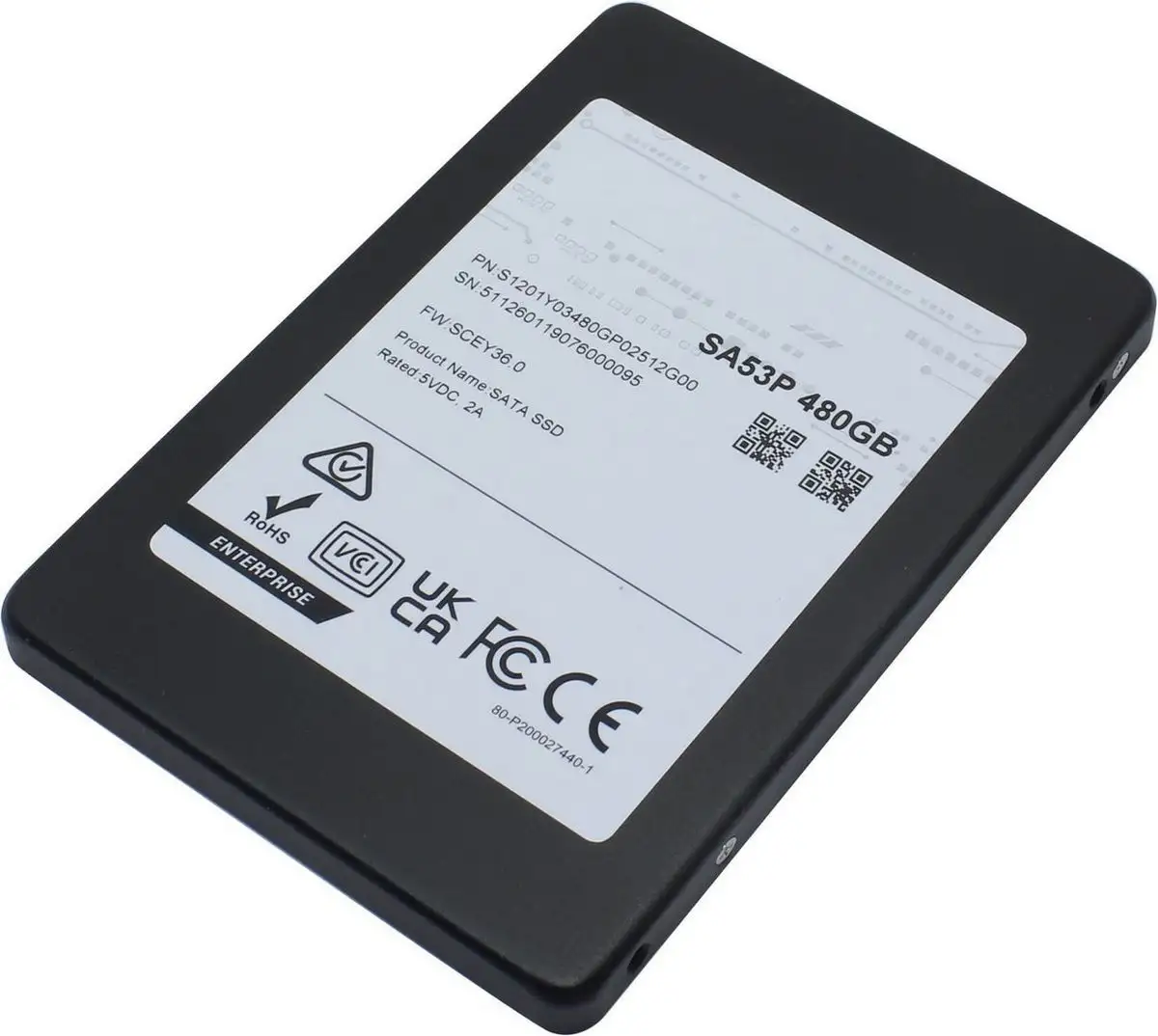 SSD Phison SA53P 480GB S1201Y03480GP02512G00 – фото товара