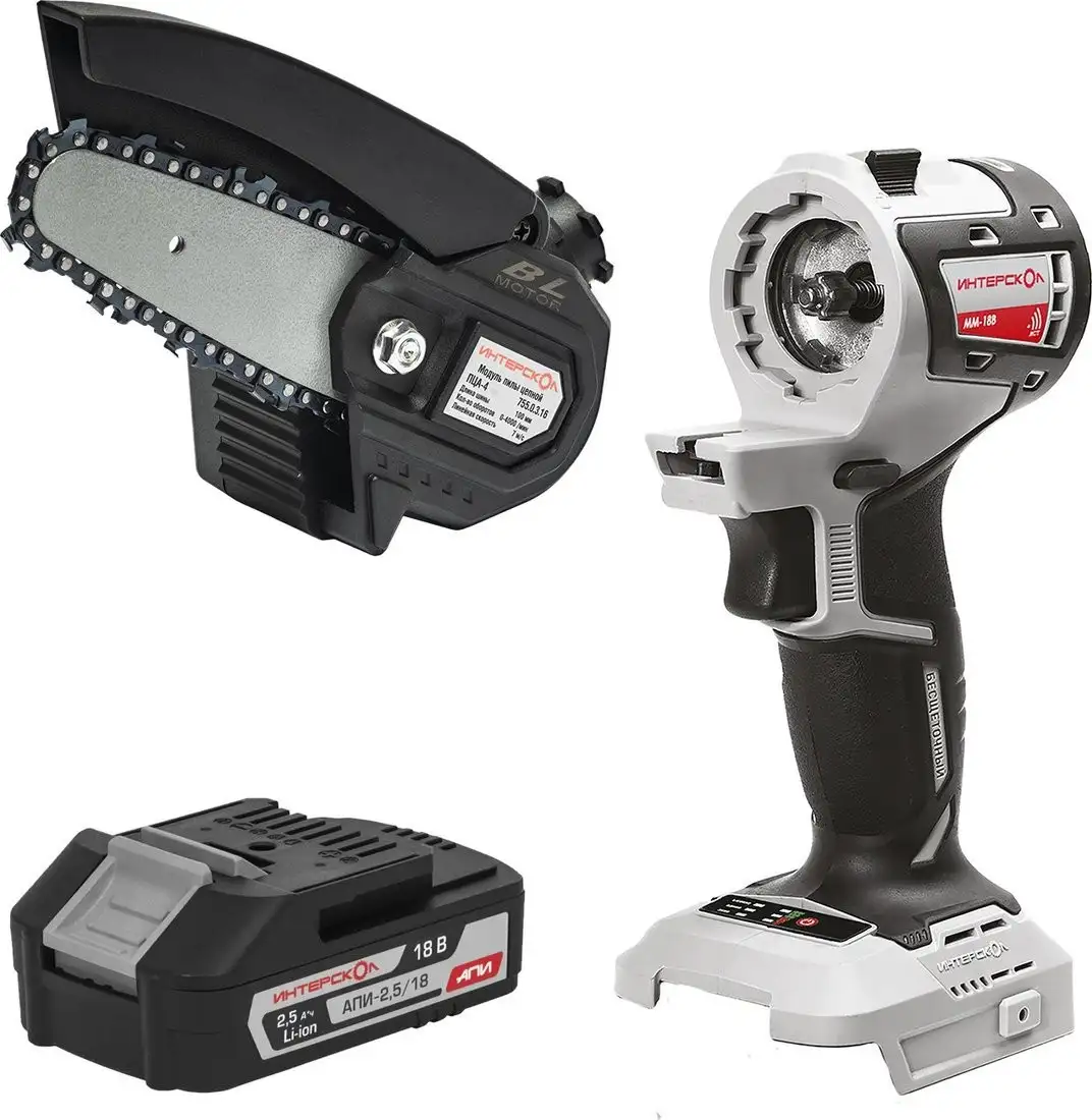 Аккумуляторная пила Интерскол ПЦА-4/18В 755.1.3.44 (с 1-им АКБ, кейс) – фото товара