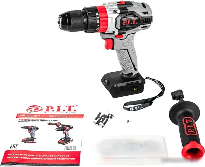 Ударная дрель-шуруповерт P.I.T PSB20H-13B (без АКБ) – фото товара