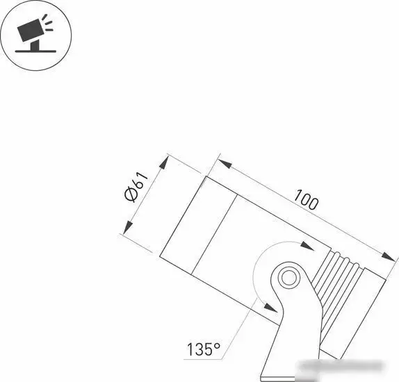 Уличный прожектор Arlight ALT-RAY-R61-15W Day4000 032558 – фото товара