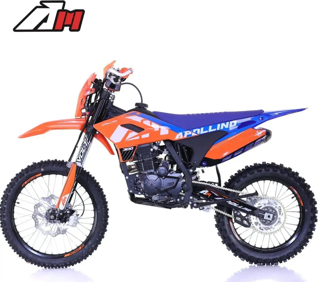 Мотоцикл Apollino Enduro AM 300 21/18 (оранжевый/синий) – фото товара
