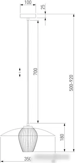 Подвесная люстра Евросвет 50259/1 белый/матовый – фото товара