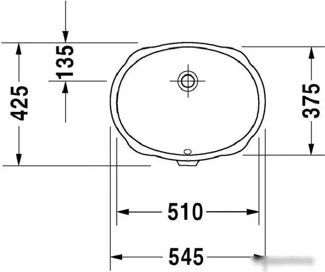 Умывальник Duravit Vero 0466510000 - фото товара
