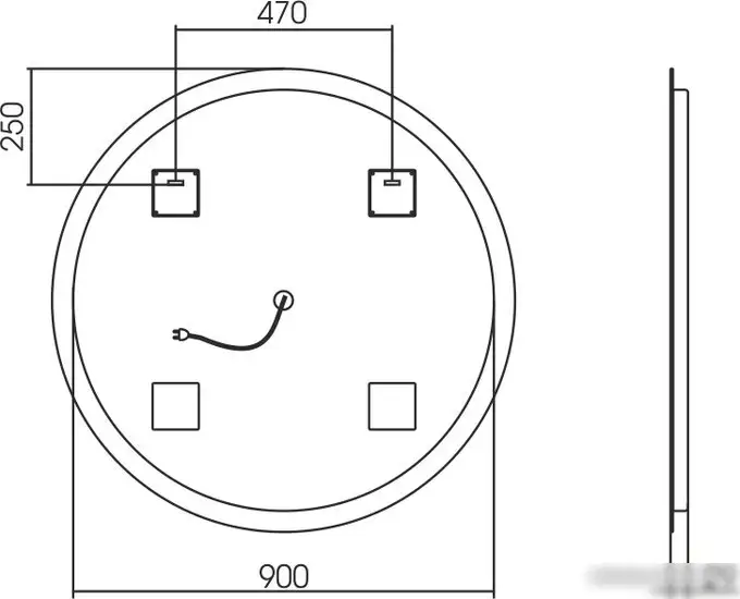 Silver Mirrors Зеркало Savanna D1000 RGB LED-00002603 – фото товара