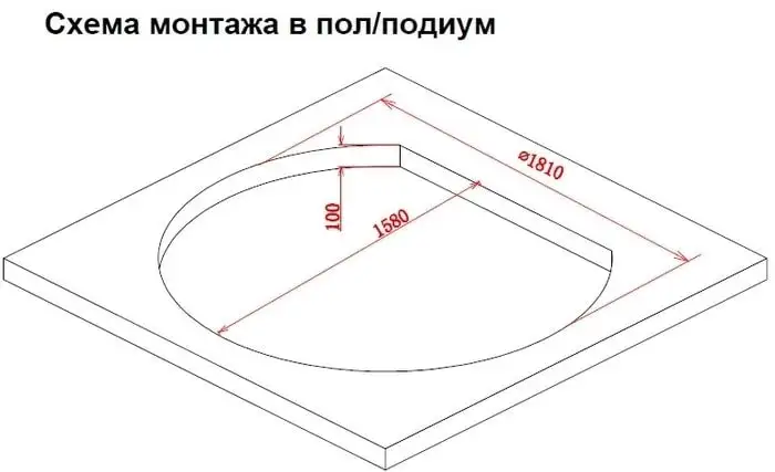 Ванна Gemy G9053 K 185x162 - фото товара