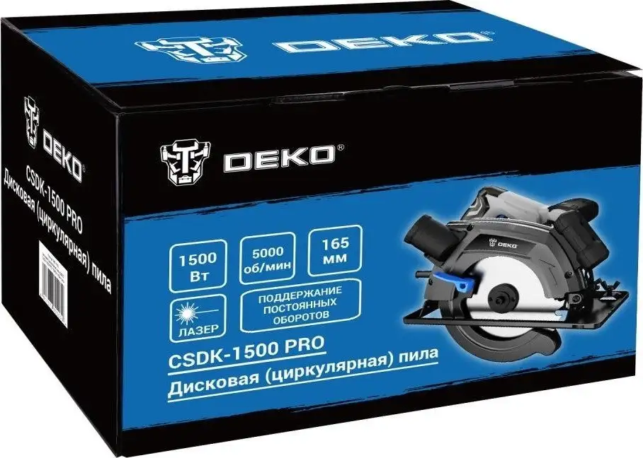 Дисковая (циркулярная) пила Deko CSDK-1500 PRO 085-1150 – фото товара
