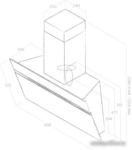 Кухонная вытяжка Elica Stripe Urban Cast Iron/A/90 - фото товара
