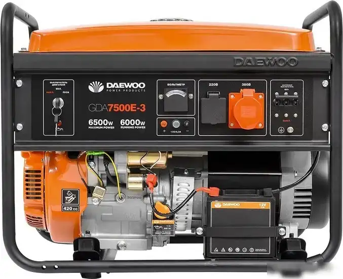 Бензиновый генератор Daewoo Power GDA 7500E-3 – фото товара