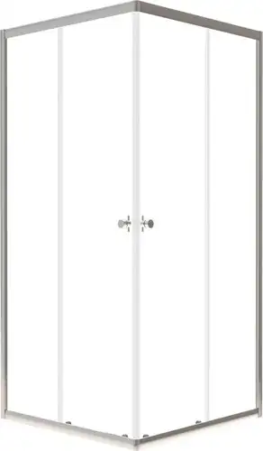 Душевой уголок Saniteco SNT-804 Cube 90х90 без поддона (хром/прозрачное стекло) - изображение в каталоге