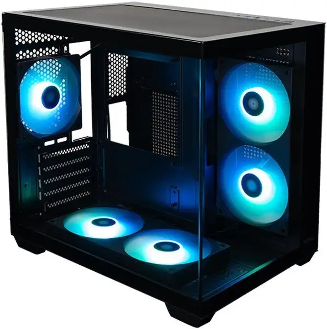 Корпус XASTRA QW400M 5ARGB-FC-C6-AC QW400M-2FA24A-1FC12A-C6-AC (черный) – фото товара