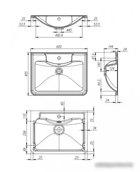 BelBagno Тумба под умывальник Albano-600-2C-SO-RNG – фото товара
