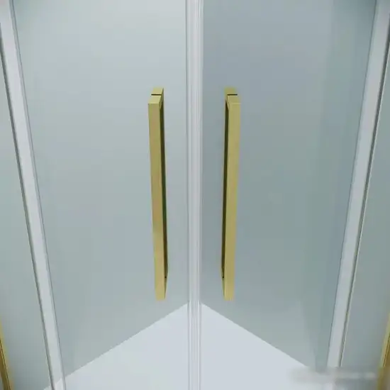 Душевой уголок Grossman Cosmo 100x100x195 301.K33.02.1010.32.00 (золото сатин/прозрачное стекло) - фото товара