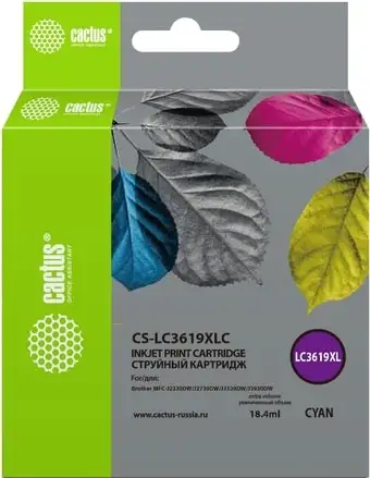 Картридж CACTUS CS-LC3619XLC (аналог Brother LC3619XLC) – изображение в каталоге